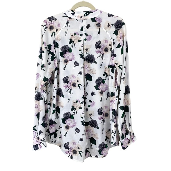 Equipment Liana Floral Silk Blouse Size L - Picture 4 of 10
